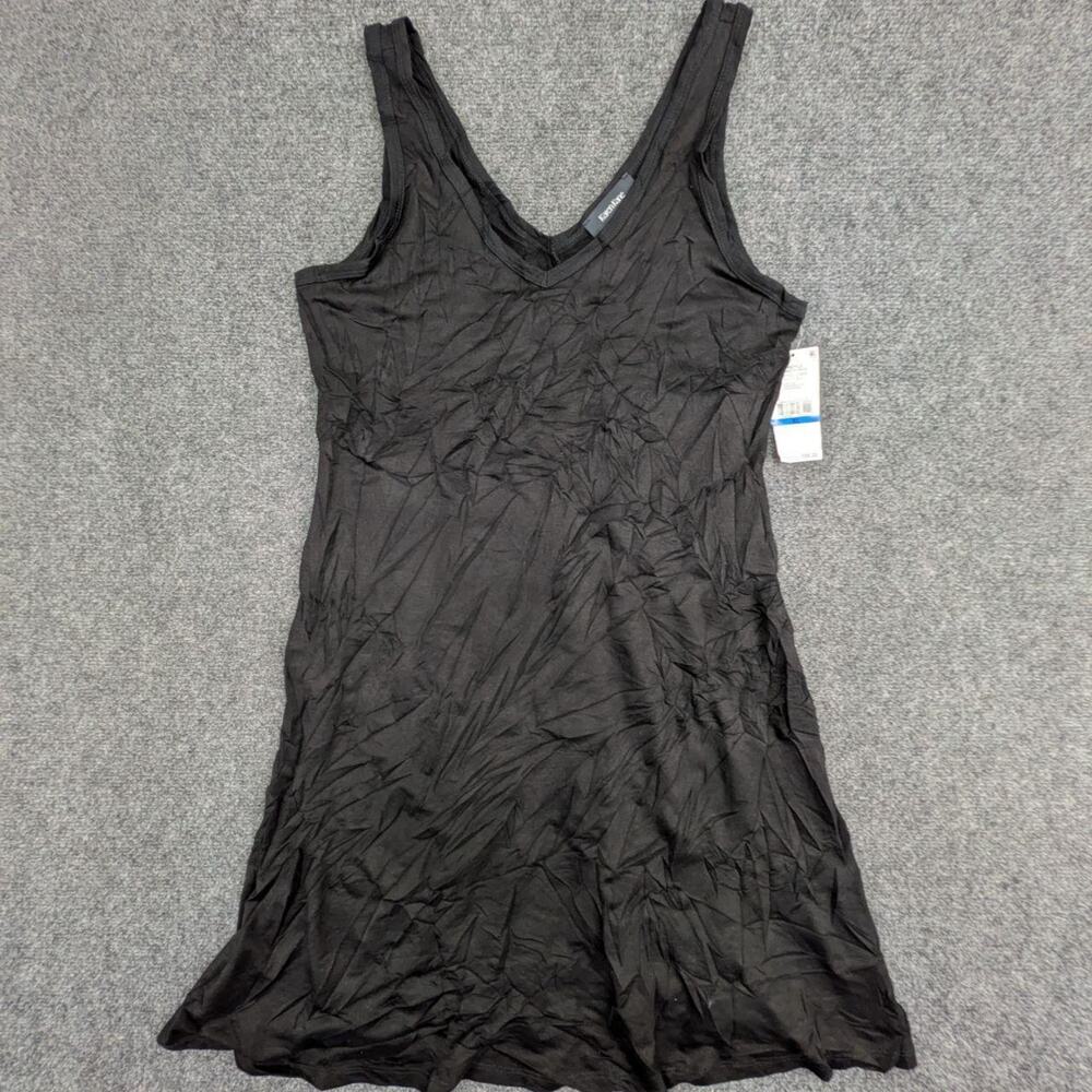 Karen Kane Mini Dress Womens XL Black Sleeveless V Neck Flared Hem Pullover